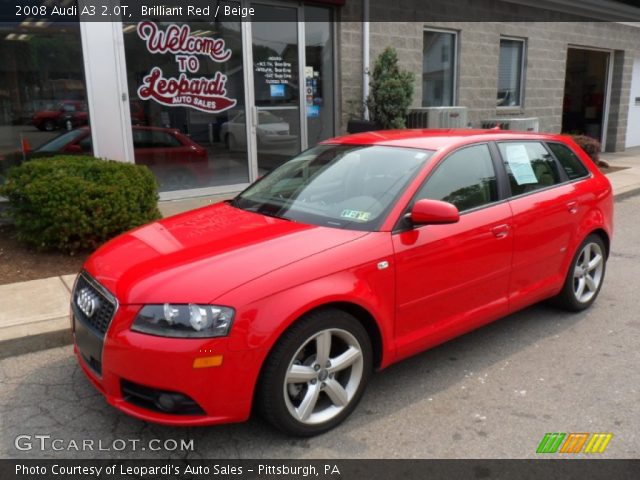 2008 Audi A3 2.0T in Brilliant Red