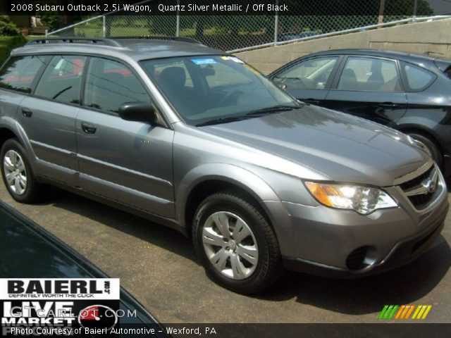 2008 Subaru Outback 2.5i Wagon in Quartz Silver Metallic