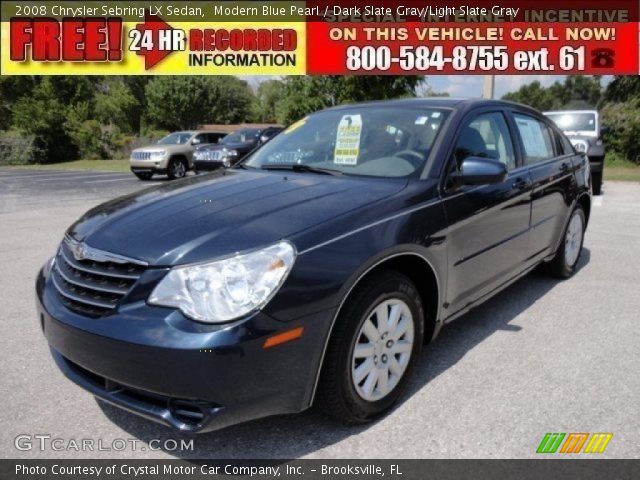 2008 Chrysler Sebring LX Sedan in Modern Blue Pearl