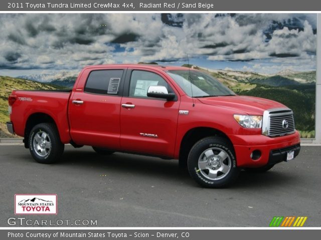 2011 Toyota Tundra Limited CrewMax 4x4 in Radiant Red