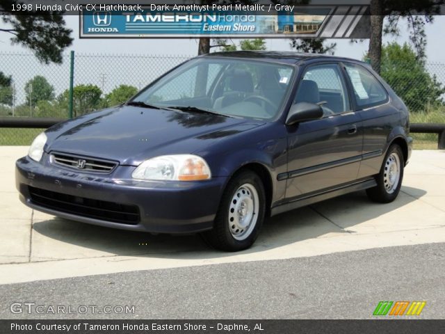 1998 Honda Civic CX Hatchback in Dark Amethyst Pearl Metallic