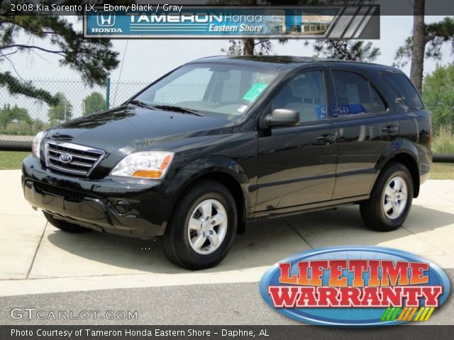 2008 Kia Sorento LX in Ebony Black