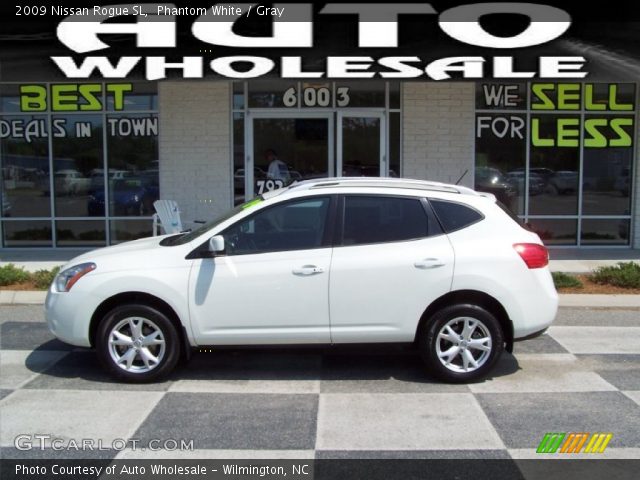 2009 Nissan Rogue SL in Phantom White