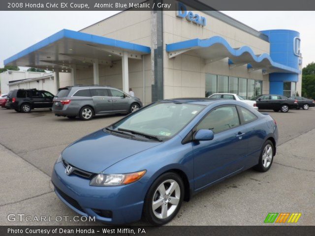 2008 Honda Civic EX Coupe in Atomic Blue Metallic