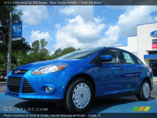 2012 Ford Focus SE SFE Sedan in Blue Candy Metallic