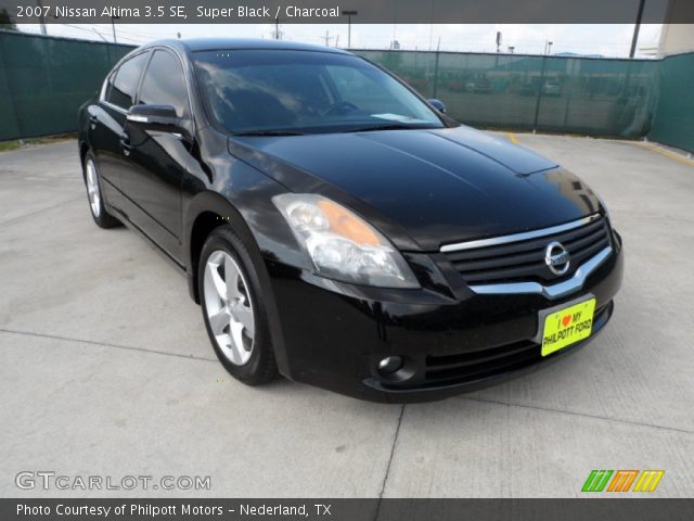 2007 Nissan Altima 3.5 SE in Super Black