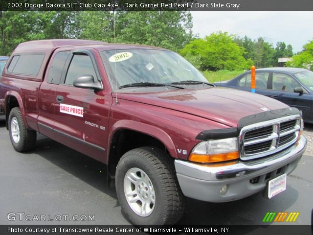 2002 Dodge Dakota SLT Club Cab 4x4 in Dark Garnet Red Pearl