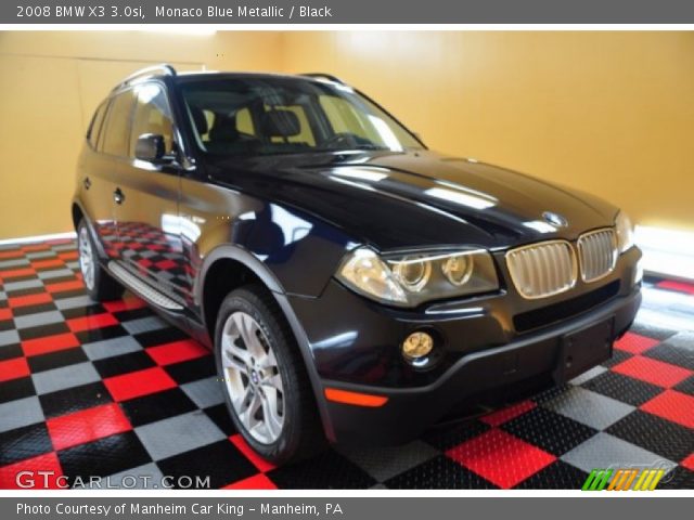 2008 BMW X3 3.0si in Monaco Blue Metallic