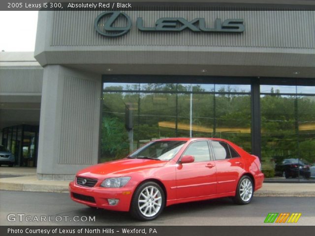 2005 Lexus IS 300 in Absolutely Red