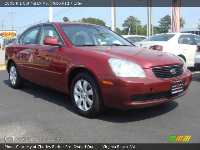 2008 Kia Optima LX V6 in Ruby Red