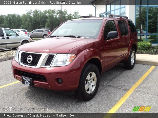 2008 Nissan Pathfinder S 4x4 in Red Brawn