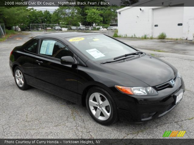 2008 Honda Civic EX Coupe in Nighthawk Black Pearl