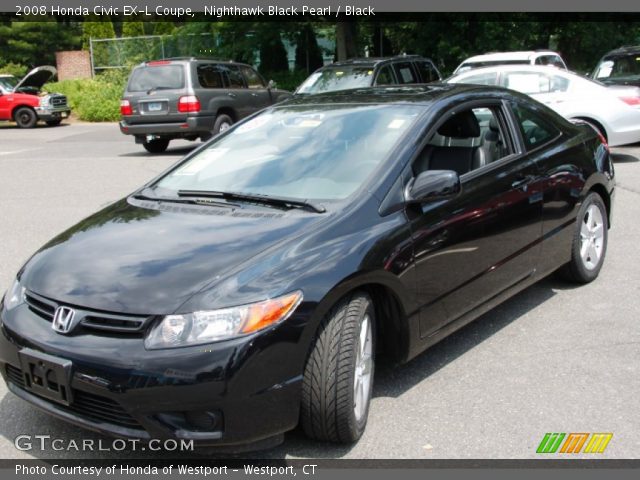 2008 Honda Civic EX-L Coupe in Nighthawk Black Pearl