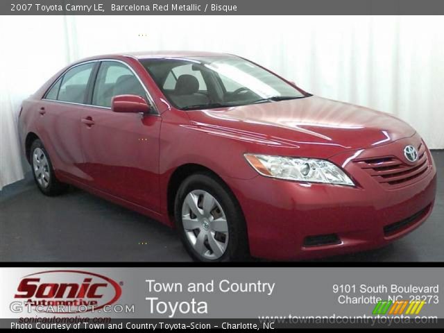 2007 Toyota Camry LE in Barcelona Red Metallic
