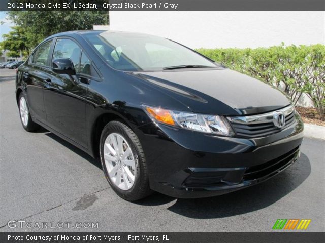 2012 Honda Civic EX-L Sedan in Crystal Black Pearl