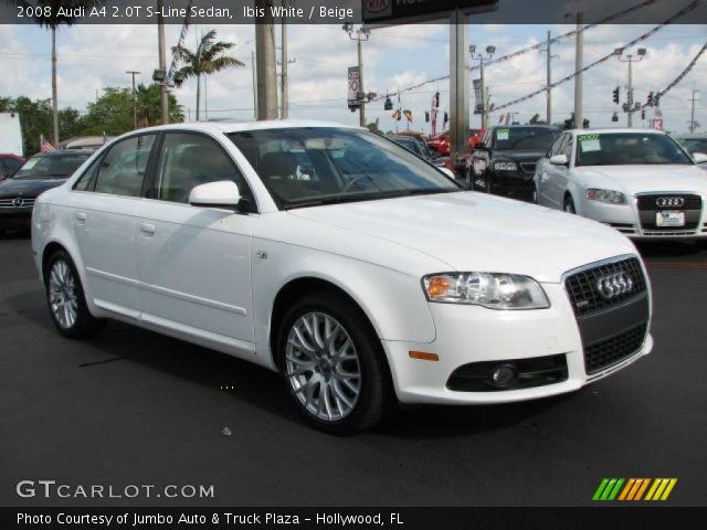 2008 Audi A4 2.0T S-Line Sedan in Ibis White