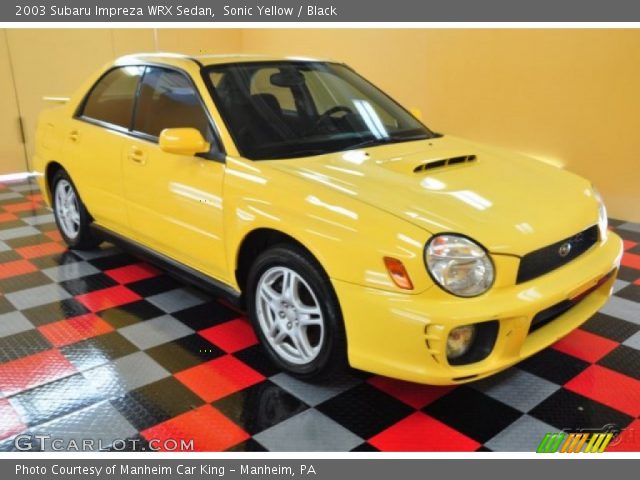 2003 Subaru Impreza WRX Sedan in Sonic Yellow