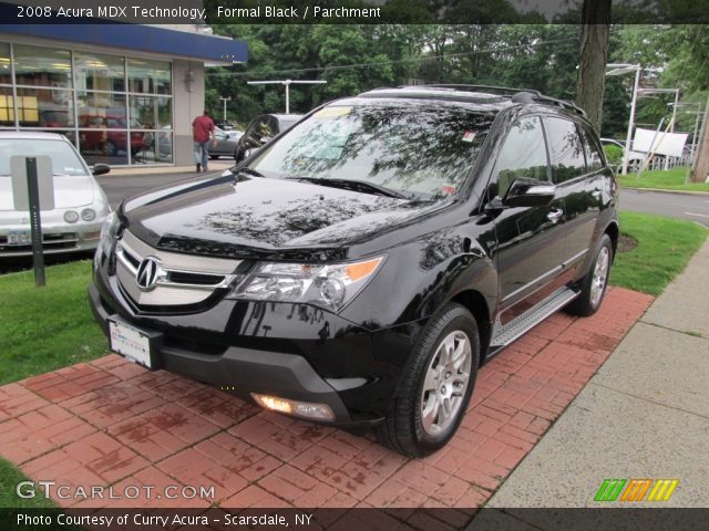 2008 Acura MDX Technology in Formal Black