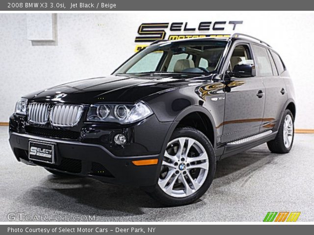 2008 BMW X3 3.0si in Jet Black