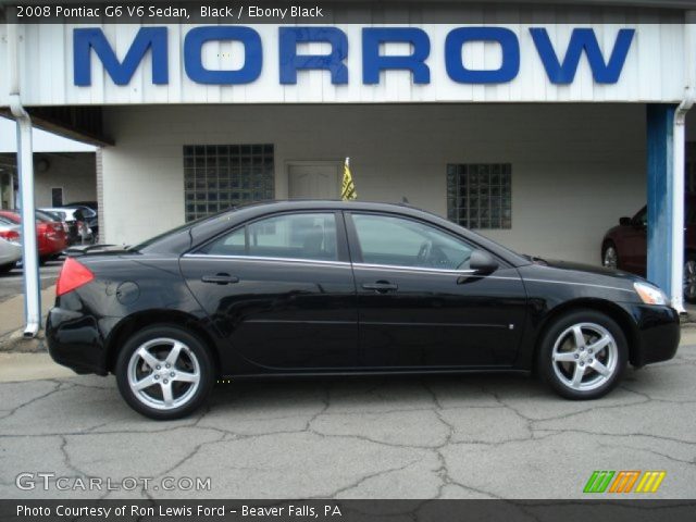 2008 Pontiac G6 V6 Sedan in Black