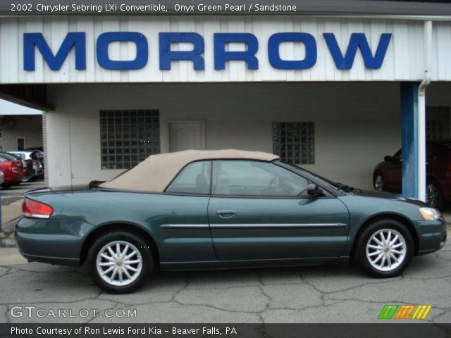 2002 Chrysler Sebring LXi Convertible in Onyx Green Pearl