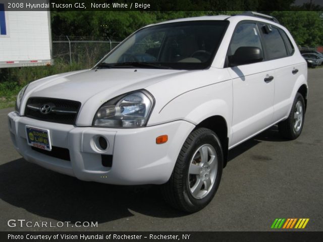 2008 Hyundai Tucson GLS in Nordic White