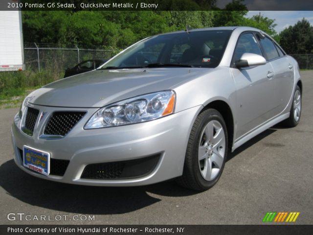 2010 Pontiac G6 Sedan in Quicksilver Metallic