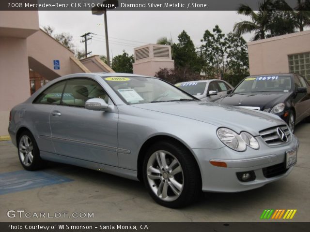 2008 Mercedes-Benz CLK 350 Coupe in Diamond Silver Metallic