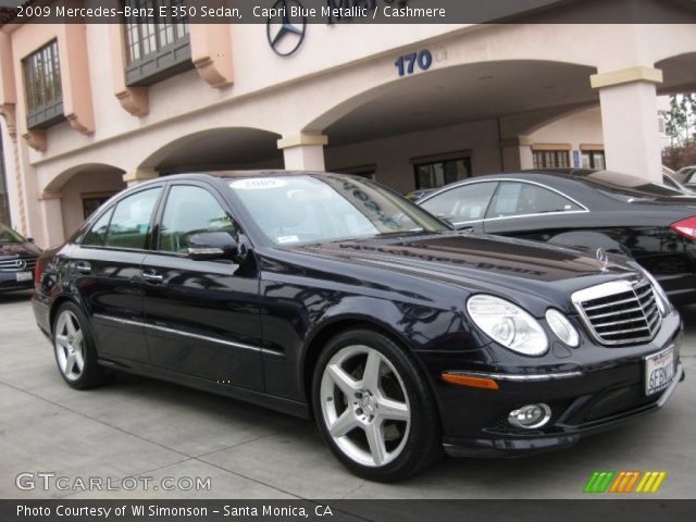 2009 Mercedes-Benz E 350 Sedan in Capri Blue Metallic
