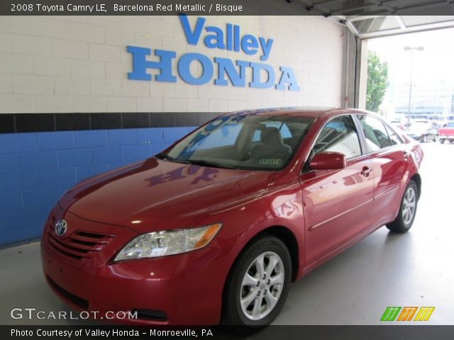 2008 Toyota Camry LE in Barcelona Red Metallic