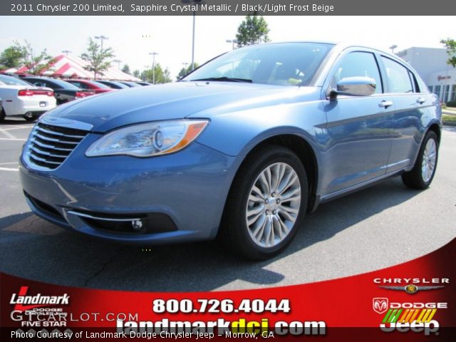 2011 Chrysler 200 Limited in Sapphire Crystal Metallic