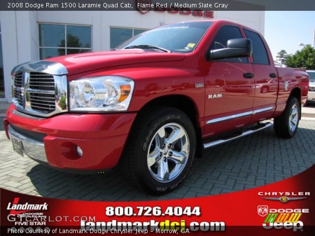 2008 Dodge Ram 1500 Laramie Quad Cab in Flame Red