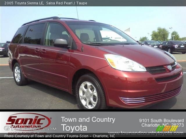 2005 Toyota Sienna LE in Salsa Red Pearl