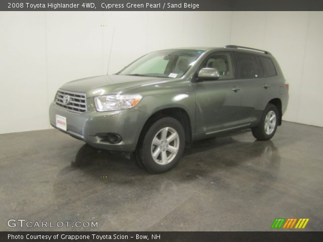 2008 Toyota Highlander 4WD in Cypress Green Pearl