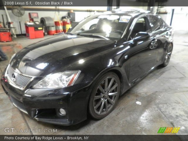 2008 Lexus IS F in Obsidian Black