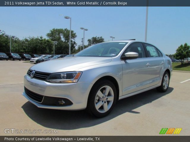 2011 Volkswagen Jetta TDI Sedan in White Gold Metallic