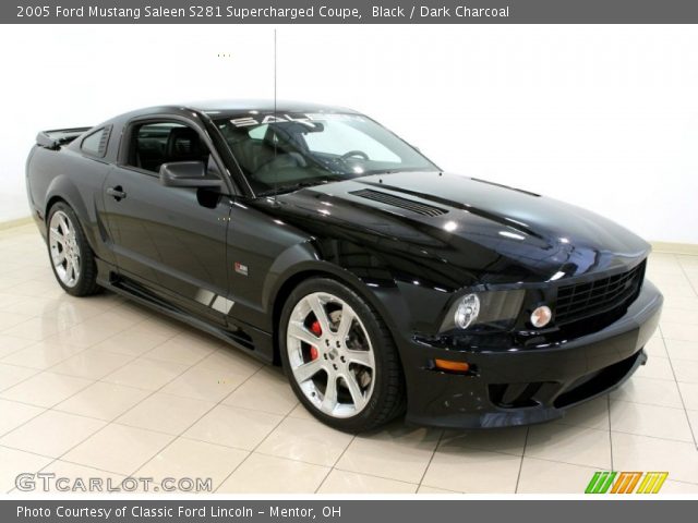 Black 2005 Ford Mustang Saleen S281 Supercharged Coupe