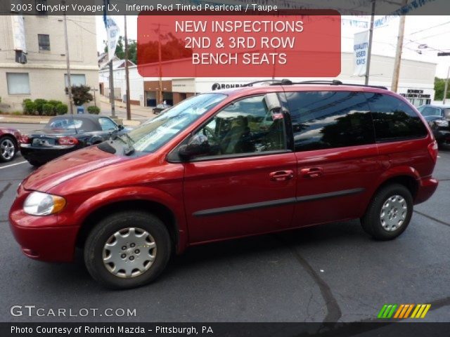2003 Chrysler Voyager LX in Inferno Red Tinted Pearlcoat