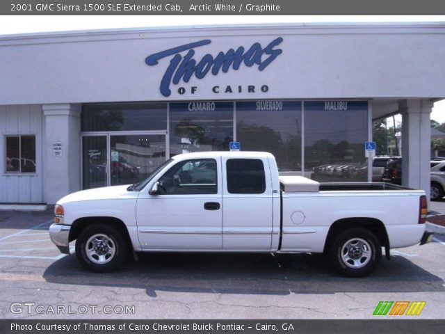 2001 GMC Sierra 1500 SLE Extended Cab in Arctic White