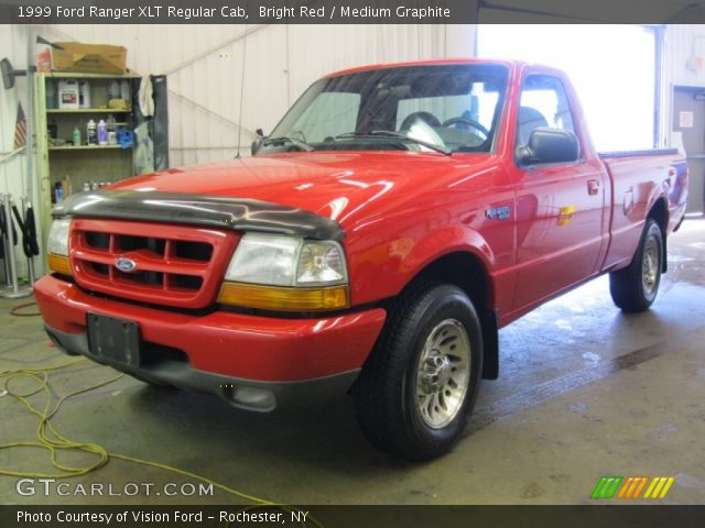 1999 Ford Ranger XLT Regular Cab in Bright Red