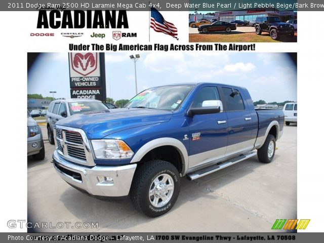 2011 Dodge Ram 2500 HD Laramie Mega Cab 4x4 in Deep Water Blue Pearl