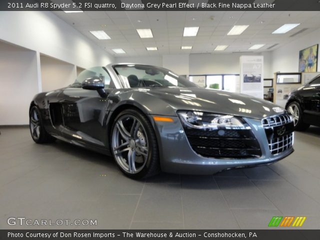 2011 Audi R8 Spyder 5.2 FSI quattro in Daytona Grey Pearl Effect