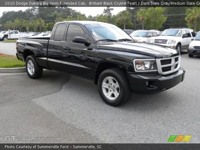 2010 Dodge Dakota Big Horn Extended Cab in Brilliant Black Crystal Pearl