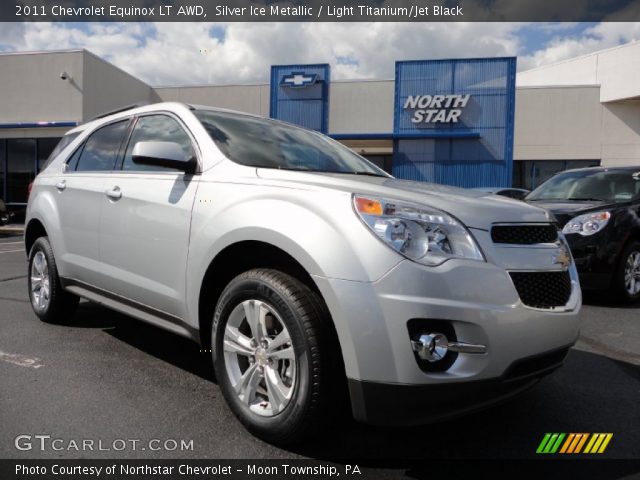 Silver Ice Metallic 2011 Chevrolet Equinox Lt Awd