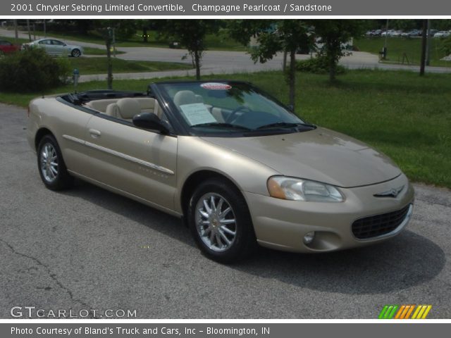 2001 Chrysler Sebring Limited Convertible in Champagne Pearlcoat