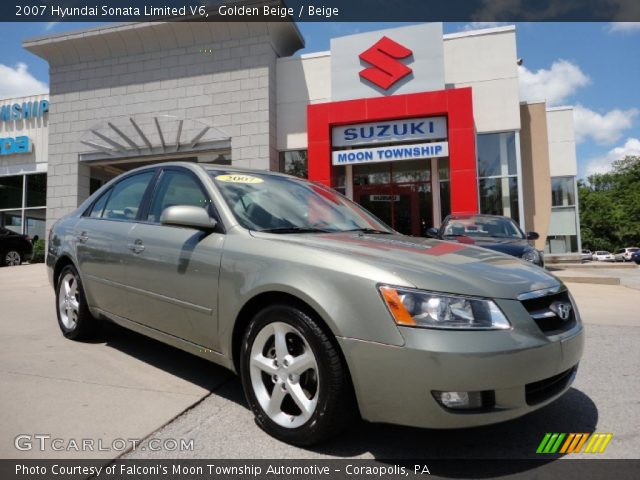 2007 Hyundai Sonata Limited V6 in Golden Beige