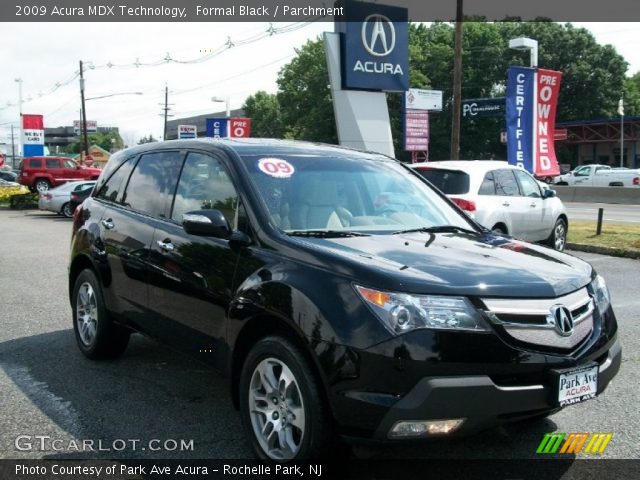 2009 Acura MDX Technology in Formal Black