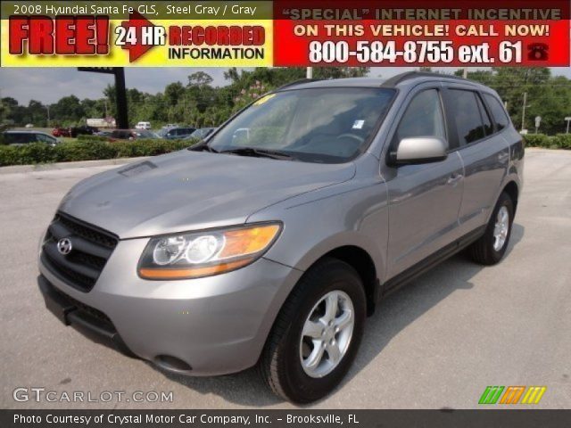 2008 Hyundai Santa Fe GLS in Steel Gray