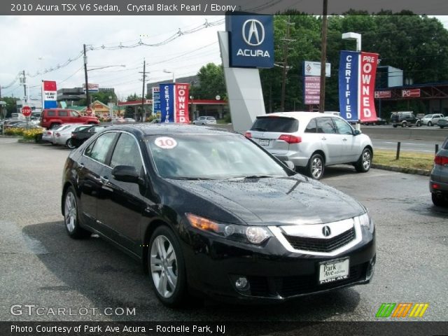 2010 Acura TSX V6 Sedan in Crystal Black Pearl
