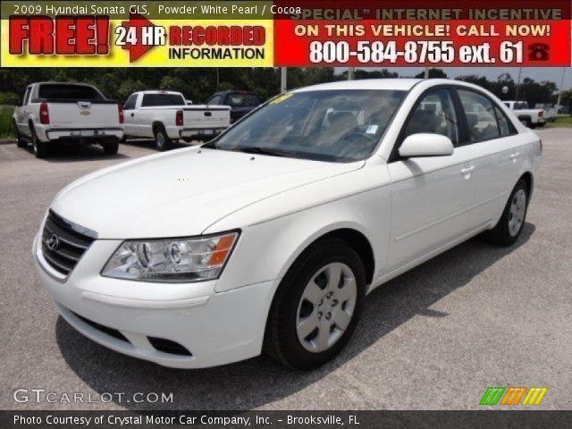 2009 Hyundai Sonata GLS in Powder White Pearl